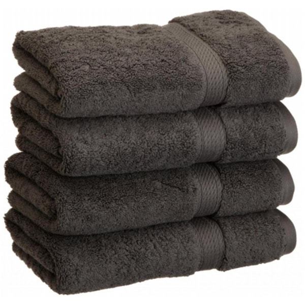 Superior 900GSM Egyptian Cotton 4-Piece Hand Towel Set Charcoal 900GSM HAND CL - main